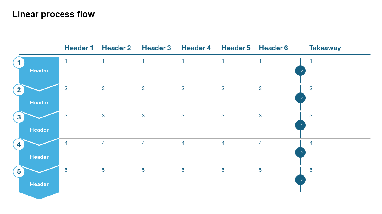 Process Flow Slide Layout - Slidedoer